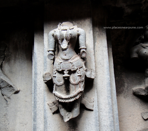 Bhuleshwar Shiva Temple in the monsoon season