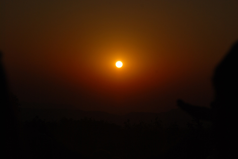 Sunset point in Mahabaleshwar