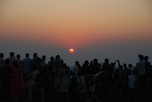 Sunset point in Mahabaleshwar