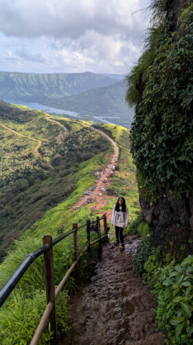 Raireshwar Fort Trek Route Ladder