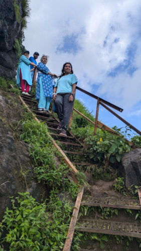Raireshwar Fort Trek Route Ladder